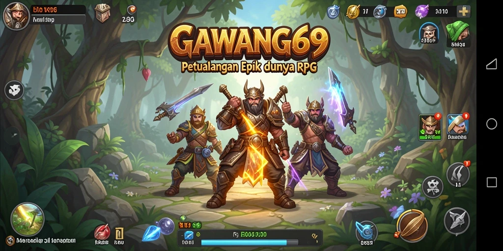 Tampilan antarmuka utama GAWANG69 yang menarik dan intuitif.
