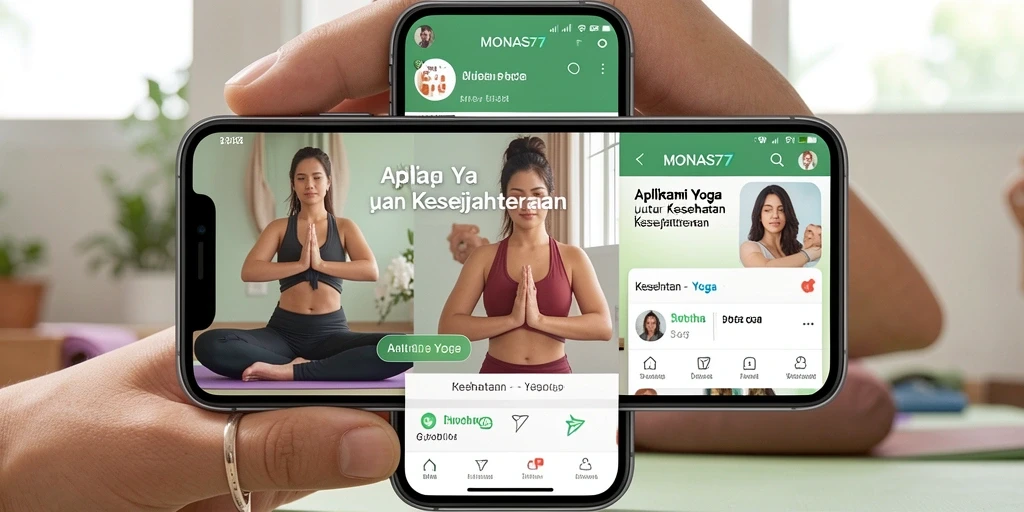 Tampilan antarmuka aplikasi Yoga MONAS77 yang menarik dan fungsional.
