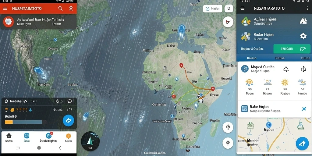 Tampilan antarmuka NUSANTARATOTO dengan fitur Radar Hujan.