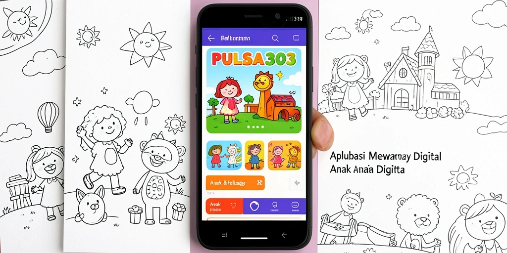 Tampilan antarmuka pengguna PULSA303 saat mewarnai.