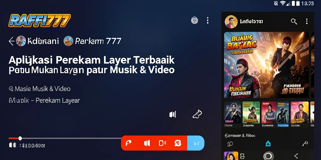 Screenshot antarmuka aplikasi RAFFI777 yang mudah digunakan untuk perekaman layar.