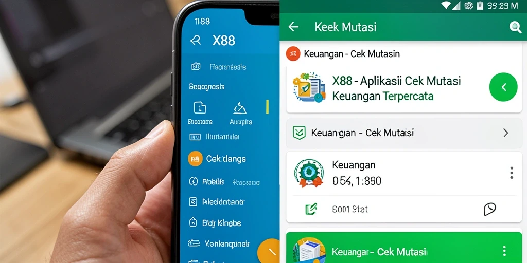 Tampilan antarmuka X88 yang bersih dan informatif untuk fungsi Cek Mutasi.