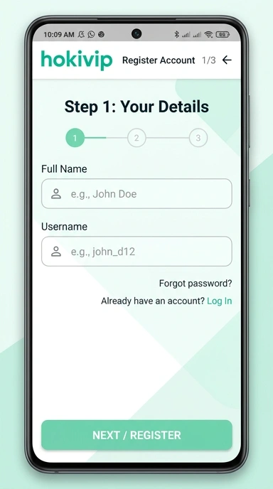 Cara Mudah Membuat Akun Baru di hokivip